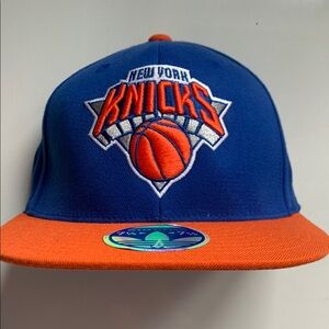 New York Knicks Blue and Orange Adidas Stretch fit Hat